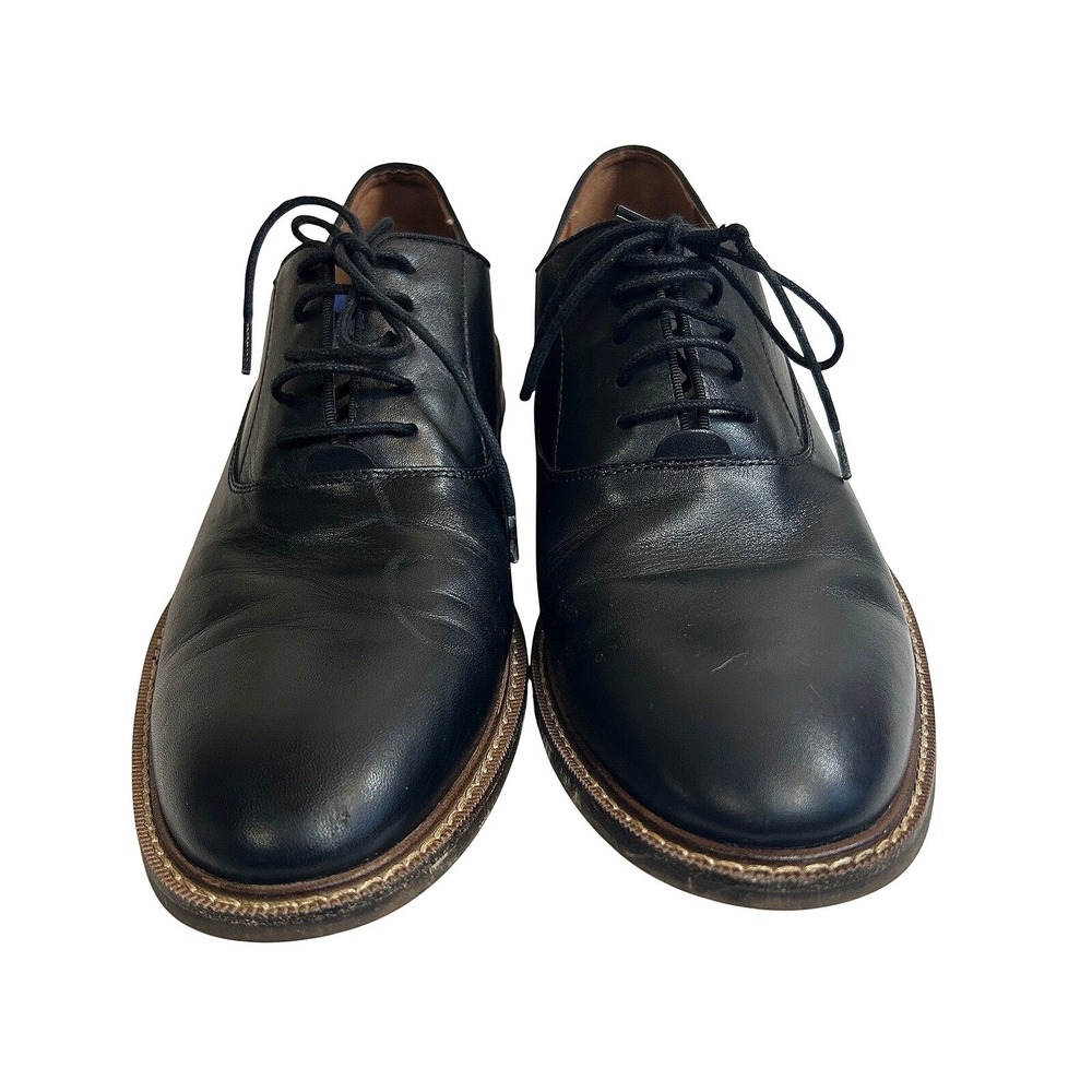 Vince Camuto Quiet Luxury Leather Oxford Shoes 11M Black Professional Dress